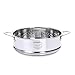 peiyee Cesta de Vapor Inoxidable,Vaporera Multiusos,Cesta Vaporera de Verduras,Cesta de CoccióN Al Vapor,20cm de DiáMetro Interior, Fabricado en Acero Inoxidable 304 de Calidad Alimentaria,Duradero