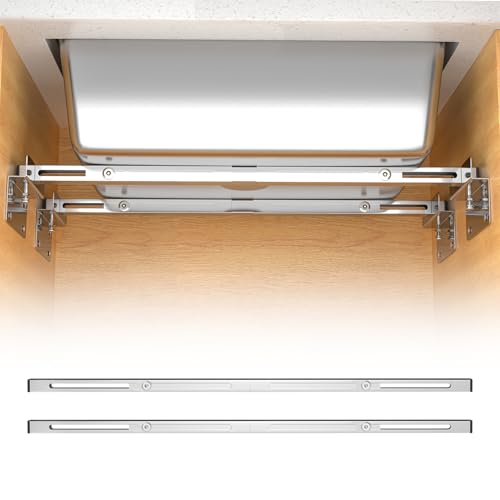 Heavy Duty Undermount Sink Brackets & Kitchen Sink Installation Parts Kit - 800 lbs Capacity Adjustable Stainless Steel Support, Horizontal Space-Saving Design for Kitchen Sinks (71-100cm)