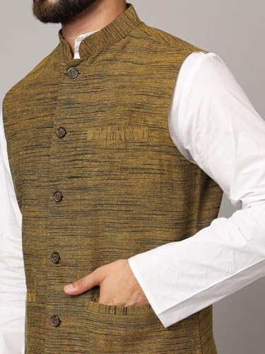 Image of LATEST CHIKAN Men's Nehru Jacket /Waistcoat Sophisticated Ethnic Wear