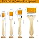 Hengxinchen 25 Stück Malerpinsel-Set Klein, 1.3/2.2/2.5/5.5 cm Lasurpinsel Lackpinsel Flachpinsel, Profi Paint Brush für Kunst Malerei, DIY Malerbedarf mit Kompaktgriffen