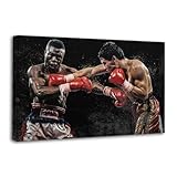 YUHANRY Julio Cesar Chavez Vs Meldrick Taylor Boxing Canvas Art Poster And Wall Art Picture Print Modern Family Bedroom Decor Posters 12x18inch(30x45cm)