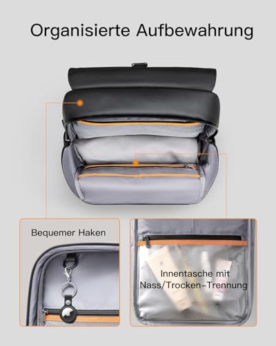 Inateck Rucksack 20 Liter für Herren und Damen mit Laptopfach