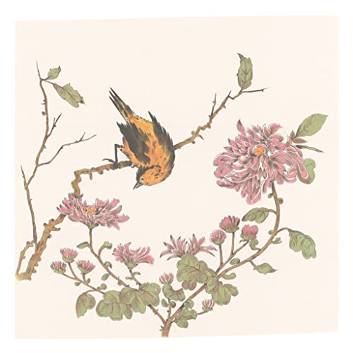 Pétales japonais en fête sur ce poster oiseau, l'estampe poétique pour votre intérieur
