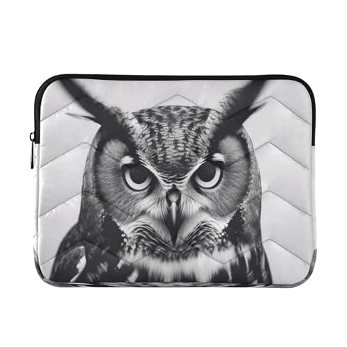 Funda para laptop de 13 a 14 pulgadas con diseño de búho miniatura 1