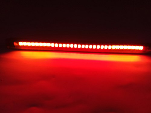 TASWK 48 Led Dyna Tail Lights Strip Stop Turn Signals Flexiblet DRL Waterproof Lights for Motorcycle Cars Vehicle (Red and Yellow)