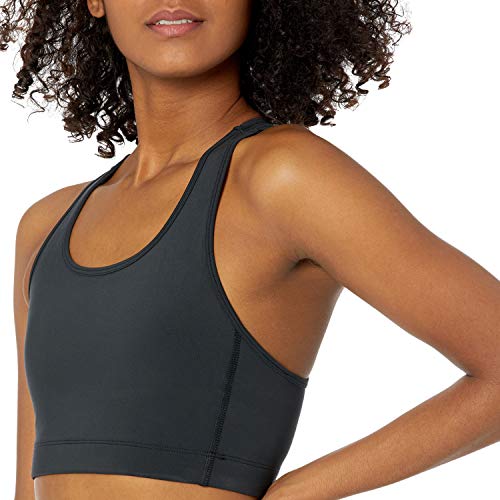 Amazon Essentials Women's Active Sculpt Medium Support Racerback Sports Bra, Black, Medium #TOP2