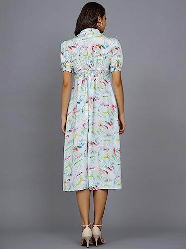 Image of Ravaiyaa - Attitude is everything Womens Soft Crepe Silk Casual Dress Summer Floral Printed Dress Ladies Tank Midi Sundress