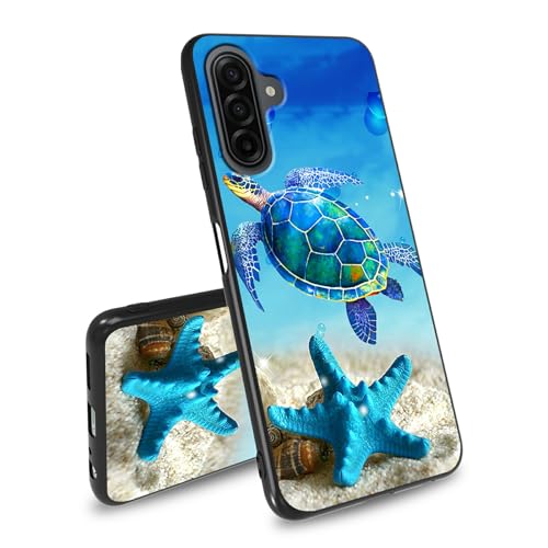 BEOTIWAD for Samsung Galaxy A24 4G 6.5" Phone Case Turtle Starfish Theme Design Ultra-Thin Soft TPU Shockproof Protection Cover for Samsung Galaxy A24 4G