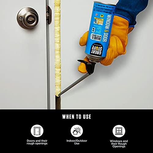 Park Ridge Products Vbsi3214Pr Window, 32" X 14", White & Great Stuff 99108862 Smart Dispenser Window & Door, Yellow 12 Oz. #TOP5