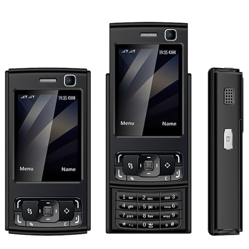 Téléphone Coulissant débloqué - Mobile 2G à Grosses Touches, Grand Clavier, Haut-Parleur, Double SIM, Lecteur MP3/MP4, écran 2 Pouces, Grandes...