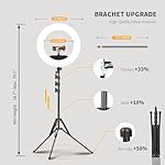 Large Ring Light Kit with 79" Stand, [New Version] 55W 6700K Dimmable,LED 18" Big Ring Light Tripod,Dual Phone Holder for iPhone,tiktok,Makeup,Yutobe,Live Stream,Photography,Video Recording - Image 5