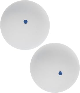 2 Pcs Squash Training Balls Rubber White for Beginners | Single Mark Design, Hand-eye Coordination Practice, Outdoor Competition Use, Realistic Match Feel, Precision Size
