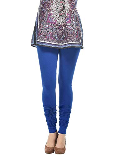 Image of Frenchtrendz Women's Cotton Spandex Stretchable Mid Rise Slim Fit Churidar Leggings Pull On