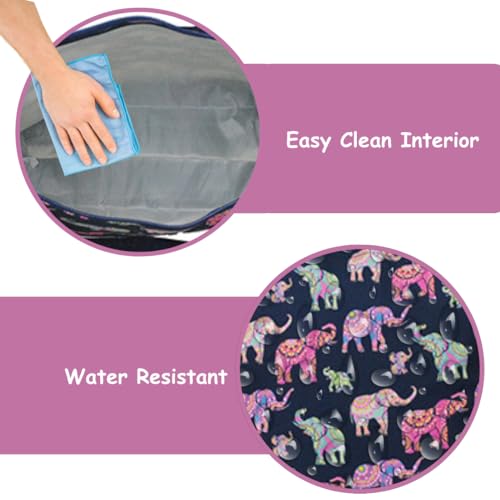 Image of NGIL Medium Top Zipper Closure Canvas Tote Bag with Attached Matching Coin Purse For Moms and Nurses