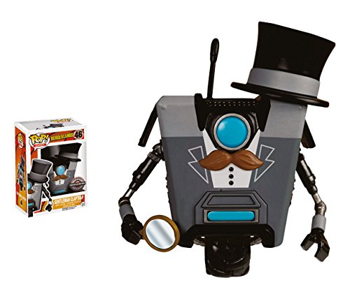 Funko 5578 – Borderlands, Pop Vinyl Figure 46 Gentleman Claptrap Limited Edition, 9 Cm