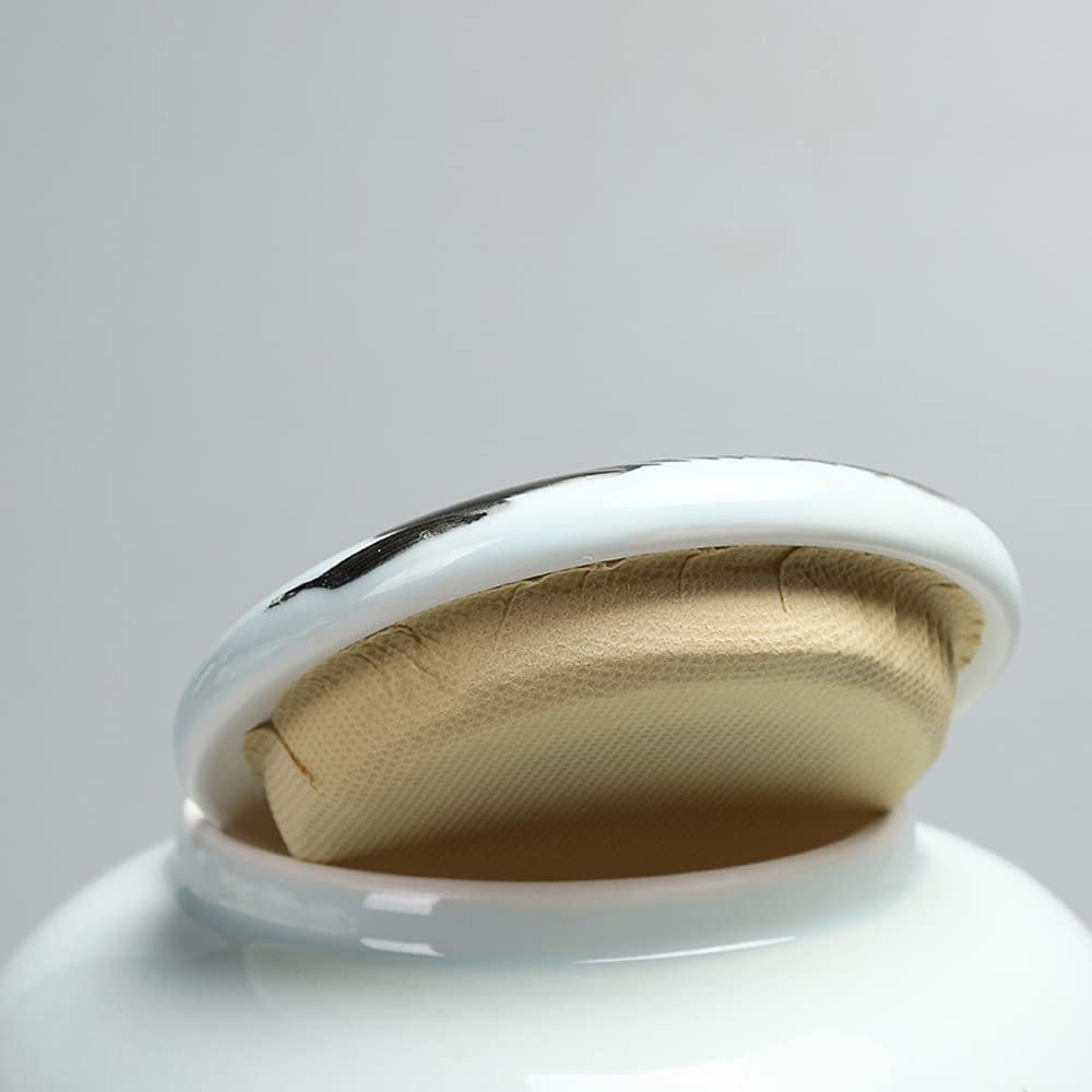 Biała porcelana Puszki na herbatę Ceramiczne zamknięte puszki Uniwersalne opakowania do herbaty Puszki Aktywator do herbaty Magazyn herbaty Puszki na herbatę na kawę Cukier waniliowy