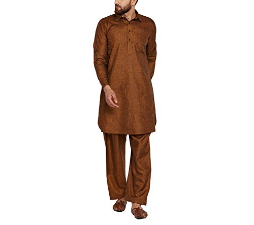 Kurta Salwar Sojanya evita el calor en trajes de hombre mezcla algodón