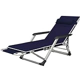 YFF-Liegen Liegestuhl Sonnenliege Klappliege Liege Garten-Liege Klappstühle Falten Liegestühle Verstellbar Campingstuhl für Rasen terrassen Draussen Innen Hof Strand, Unterstützt 200kg