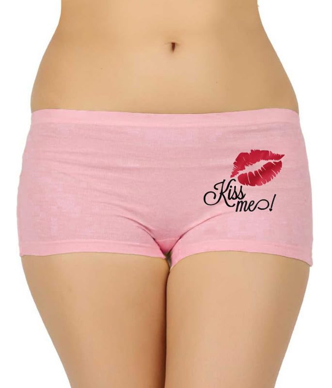 blacktail Women's High Coverage|Super Combed Cotton| Elastane Stretch Mid Waist|Boy Shorts|Women Cotton Panties |Shorts Panty Women-picture-52