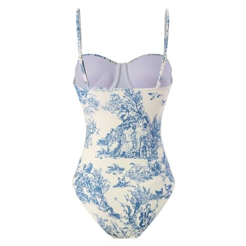 Conjunto de bikini con falda larga playera y protector solar retro 4