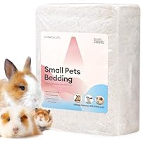BUCATSTATE Hamster Streu 101L, Papier Einstreu für Kleintiere, Besonders Saugfähige & 99,9% Staubfrei Kleintierstreu für Meerschweinchen, Kaninchen, Haustiere, Mäuse, Rennmäuse, Nager (Weiß)