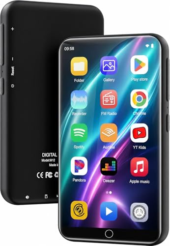 ZAQE 144GB MP3 Player with Bluetooth and WiFi, 4" Full Color Touch Screen MP4 Music Player with Spotify,Pandora,YouTube, Android MP4 Music Player for Kids up to 1TB