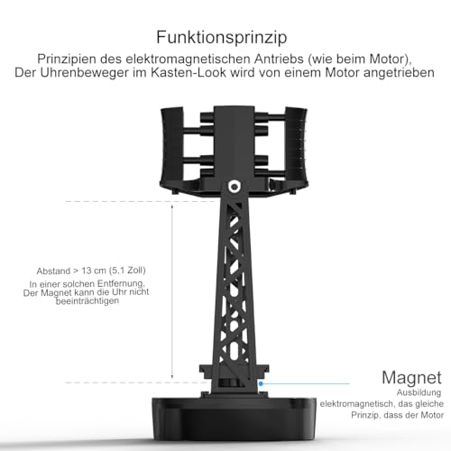 FEICHONGHO Automatischer Uhrenbeweger, Timer, einstellbare Geschwindigkeit, Drehvorrichtung, Uhrendreher