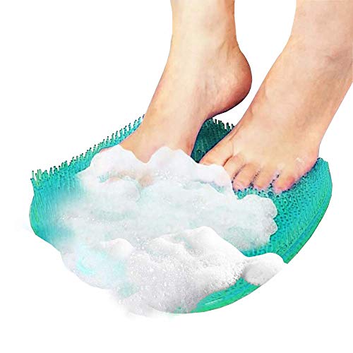 Eutuxia Shower Foot Scrubber Massager Cleaner, Acupressure Mat with Non-Slip Suction Cups, Remove Dead Skin, Improve Circulation & Reduce Feet Pain, Give Your Achy & Tired Feet Rest
