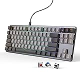 CIDOO 87 Keys RGB Mechanical Keyboard, Low Profile Gaming Keyboard with Aluminum housing, TKL...