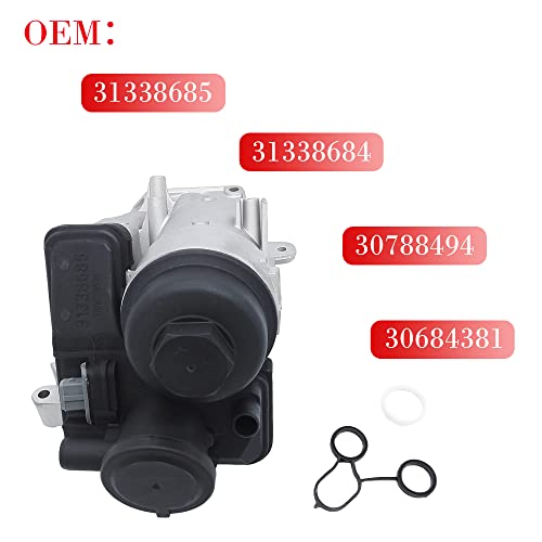 Okay Motor Engine Oil Filter Housing W/Gaskets For 2004-2016 Volvo C30 C70 S40 S60 S60L V50 V60 Xc60 Xc70 2.4L 2.5L 5 Cylinder 31338685 #TOP2