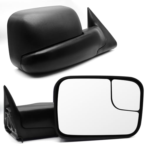 Dodge Ram Towing Mirrors 1994-2002, Manual Folding Pair