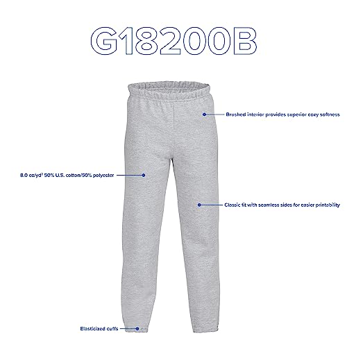 Gildan Youth Elastic Bottom Sweatpants, Style G18200B4