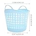 BESTOYARD Laundry Basket with Handles 13.38X12.99X10.23 Inch Plastic Dirty Clothes Storage Bin for Home Organization Bathroom Bedroom Living Room