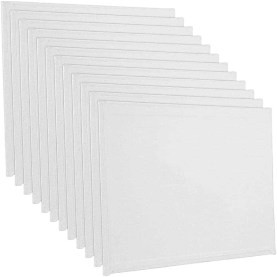 10Pcs Painting Canvas Panel Board Deep Super Value Pack for Oil & Acrylic Paint Oil Painting Board Art Supplies(Size 2)