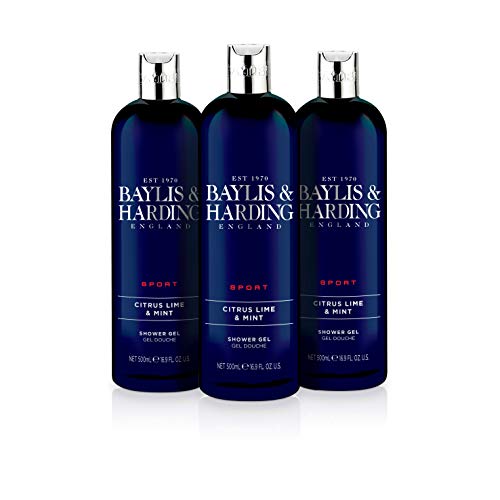 Gel douche menthe fraîcheur matin Baylis & Harding 3x500ml vegan
