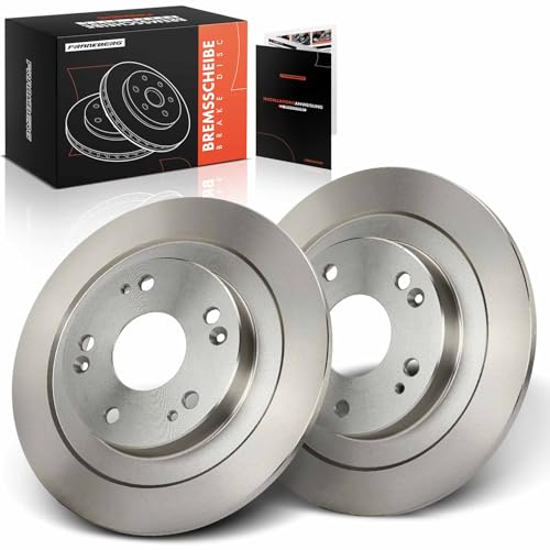 Frankberg Brake Disc Set incl. 2x Discs Rear Solid Ø276mm Compatible with Civic IX FK Civic IX Tourer FK Replace# 42510TV0E01,42510TV0E00
