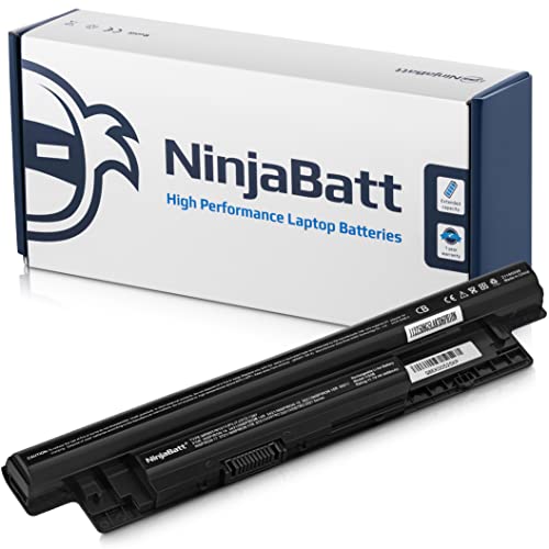 NinjaBatt Batterie pour Dell MR90Y XCMRD Inspiron 3521 15-3521 3542 3537 3721 3531 5521 5748 5537 5721 312-1387 451-12108 Latitude 3540 3440 V8VNT FW1MN Vostro 242- Longue Durée [6 Cellules/4400mAh] Cover