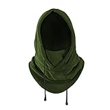 Balaclava Heavyweight Fleece Cold Weather Face Neck Mask (Green)