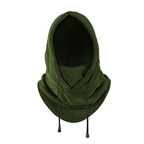 Balaclava Heavyweight Fleece Cold Weather Face Neck Mask (Green)