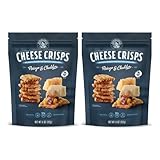 John Wm. Macy - Asiago & Cheddar Cheese Crisps - Hand Crafted, Non GMO, and Nothing Artificial - Made with Real Cheese - 11 oz. Bags - 2 Pack