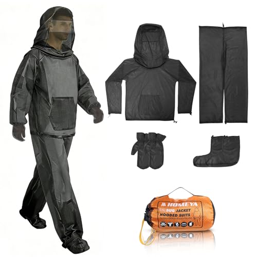HOMEYA Bug Jacket Anti-Mosquito Netting Suit with Carry Pouch