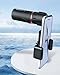 Mini Telescope for Adults,with Clips 2000X24 Monocular Focus Optics Telescopes onocular Power Monocula Waterproof8000M/80000M for Sporting Events,Concerts,Camping,Scope,Travelling,Black