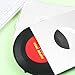 Eaasty 50 Pieces 7 Inch Vinyl Record Sleeves 45 RPM Paper Record Covers Paper Inner Sleeves for Album Jacket Covers Collection Storage, Dust and Scratch Protection(White)