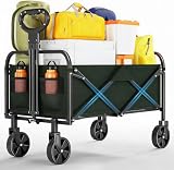 Bollerwagen Faltbar Klein 172KG, Belastbar & 220L Volumen