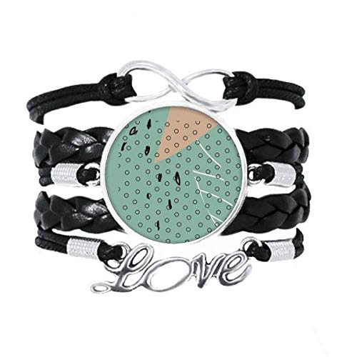 Bracelet à tricoter en cuir torsadé motif plantes, cadeau créatif idéal