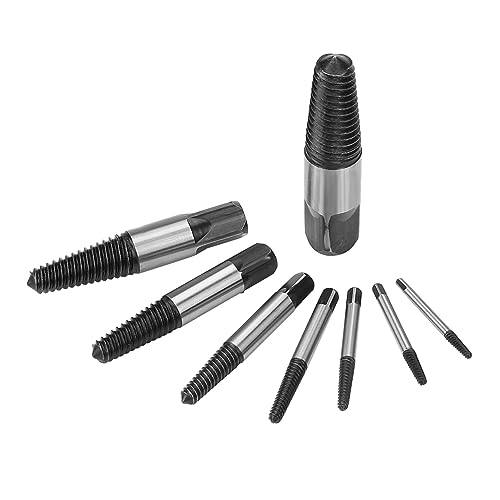 8 peças de extrator de parafuso quebrado removedor de parafuso danificado ferramenta de remoção de p