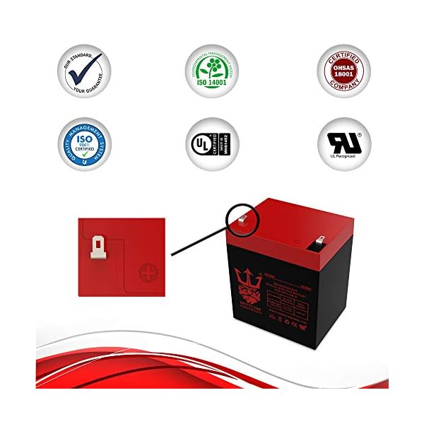 Neptune Brand NT1250 12v 5ah Replacement SLA Battery for Liftmaster