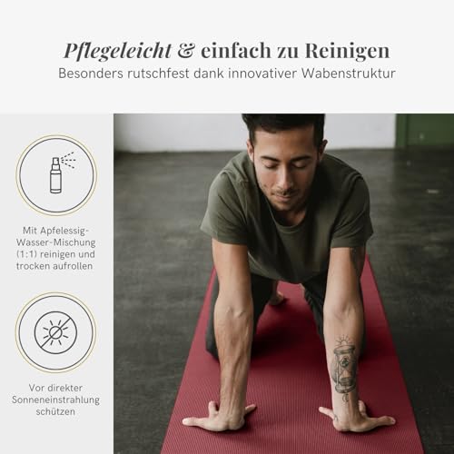 Lotuscrafts Esterilla Yoga Antideslizante Mudra Studio - Colchoneta Yoga Antideslizante Ecologica - Esterilla Pilates y Yoga - Alfombra Yoga - Eco Yoga Mat Berenja - imagen 6