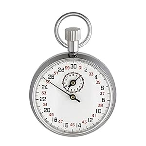 TFA Dostmann Chronomètre mécanique Métal Chromé