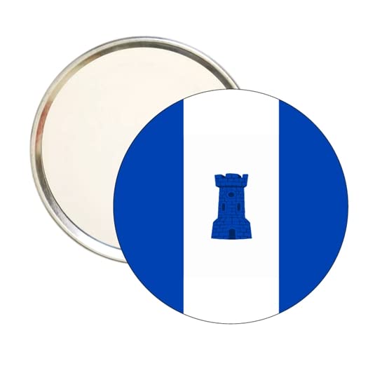 ROUND MIRROR. VLAG VAN BORNEM MUNICIPALITIES OF ANTWERP BELGIUM